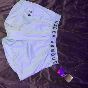 Blue under armor shorts